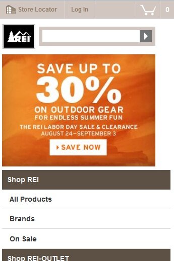 Promotion example from REI