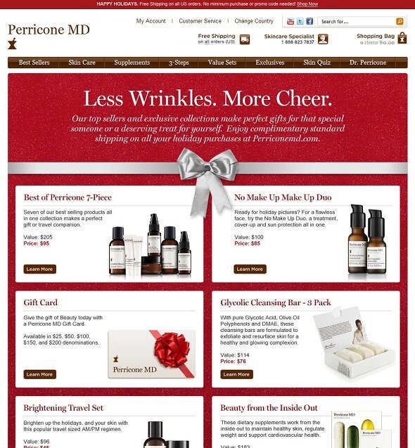 Holiday example from Perricone MD